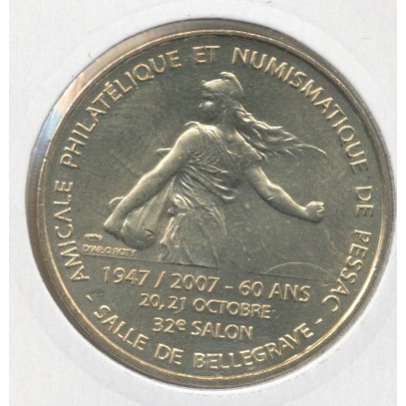 Dept33 - Salon numismatique Pessac N°1 - 2007