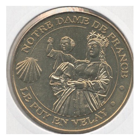 Dept43 - Statue notre-dame de france - vierge et coquille - 2013 - Le Puy en velay