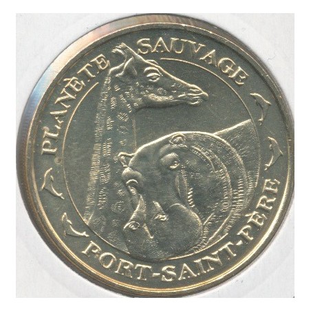 Dept44 - Planète sauvage N°4 - girafe et hippopotame - 2011 - Port st père