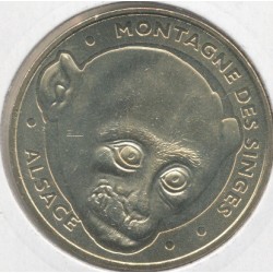 Dept67 - la montagne des singes N°8 - 2012 - tête de macaque - Kintzheim