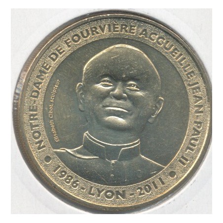 Dept69 - Notre dame Fourvière N°3 - 2012 - Jean Paul II - Lyon 