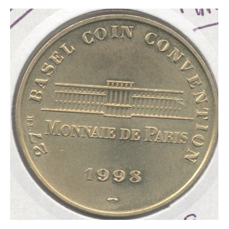 Suisse - Basel coin convention N°1 - uniface - 1998 - Bale