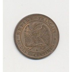 2 centimes Napoléon III - 1861 A Paris - Tête laurée 2