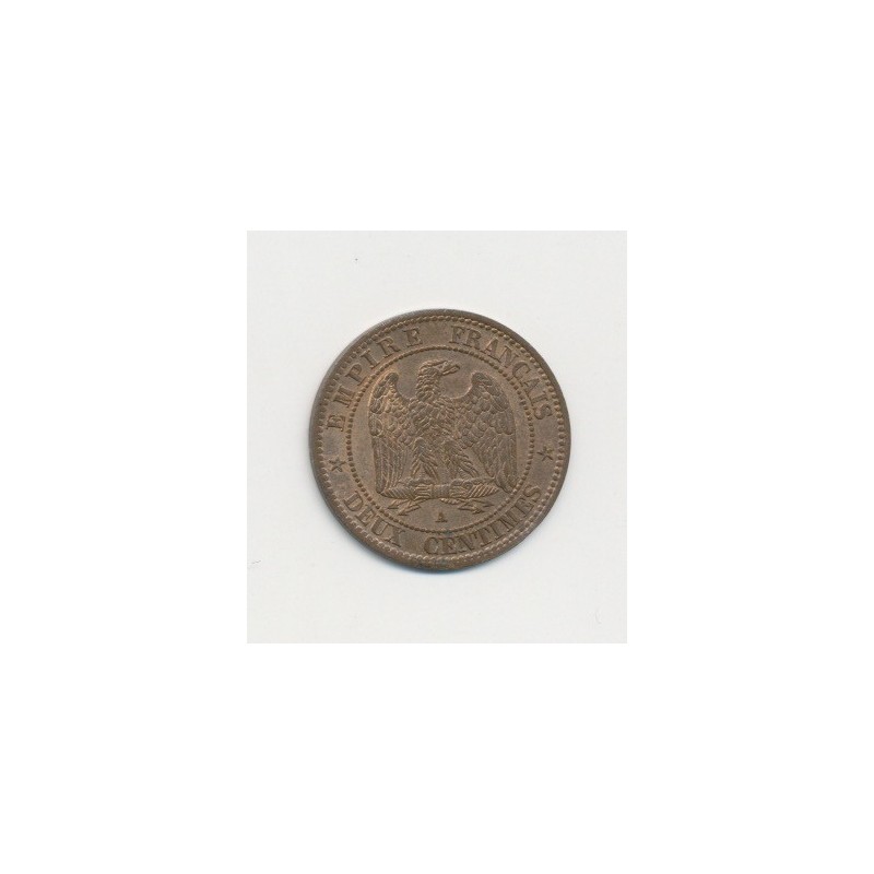 2 centimes Napoléon III - 1861 A Paris - Tête laurée