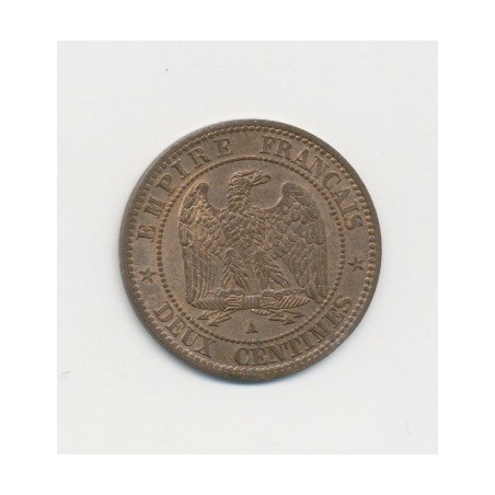 2 centimes Napoléon III - 1861 A Paris - Tête laurée