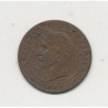 2 centimes Napoléon III - 1861 K Bordeaux - Tête laurée