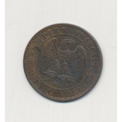 2 centimes Napoléon III - 1862 A Paris - Tête laurée 2