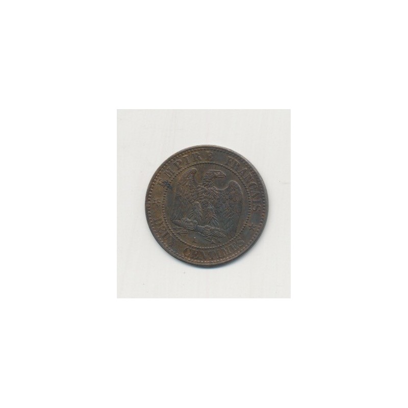 2 centimes Napoléon III - 1862 A Paris - Tête laurée