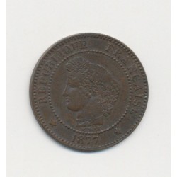 2 centimes Cérès - 1877 A Paris