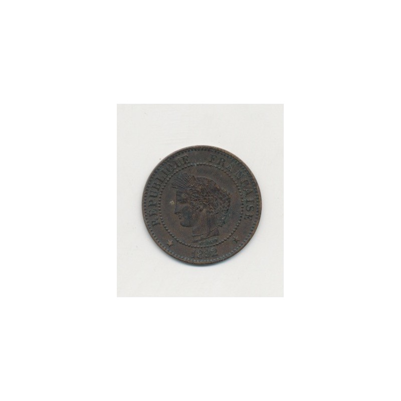 2 centimes Cérès - 1892 A Paris