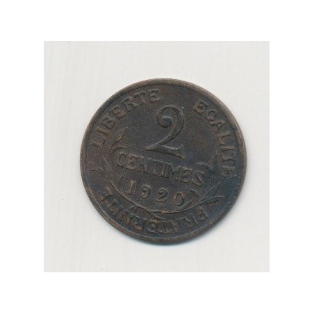 2 centimes Dupuis - 1920
