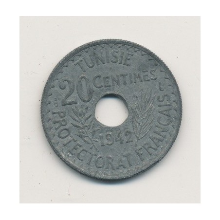 Tunisie - 20 centimes - 1942