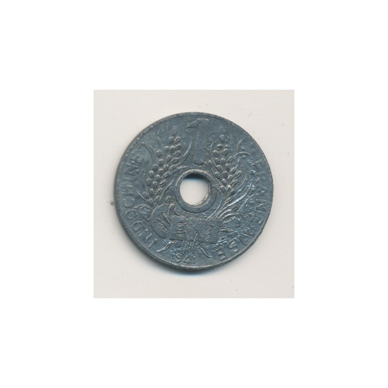 Indochine - 1 cent lotus - 1941 - 11 pétales