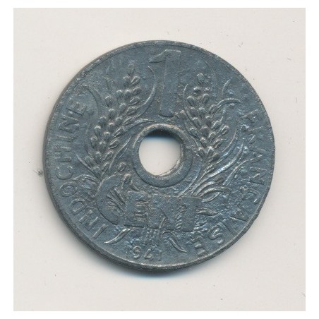 Indochine - 1 cent lotus - 1941 - 11 pétales