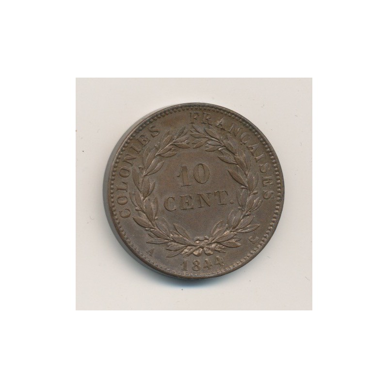 Colonies générales - 10 centimes 1844 A - Louis Philippe I