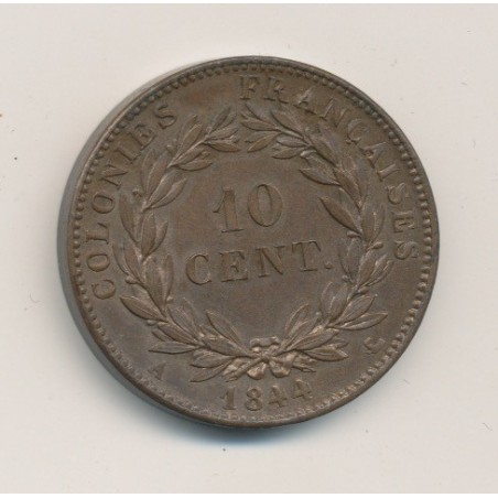 Colonies générales - 10 centimes 1844 A - Louis Philippe I