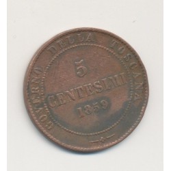 Italie - Toscane - 5 centesimi - 1859