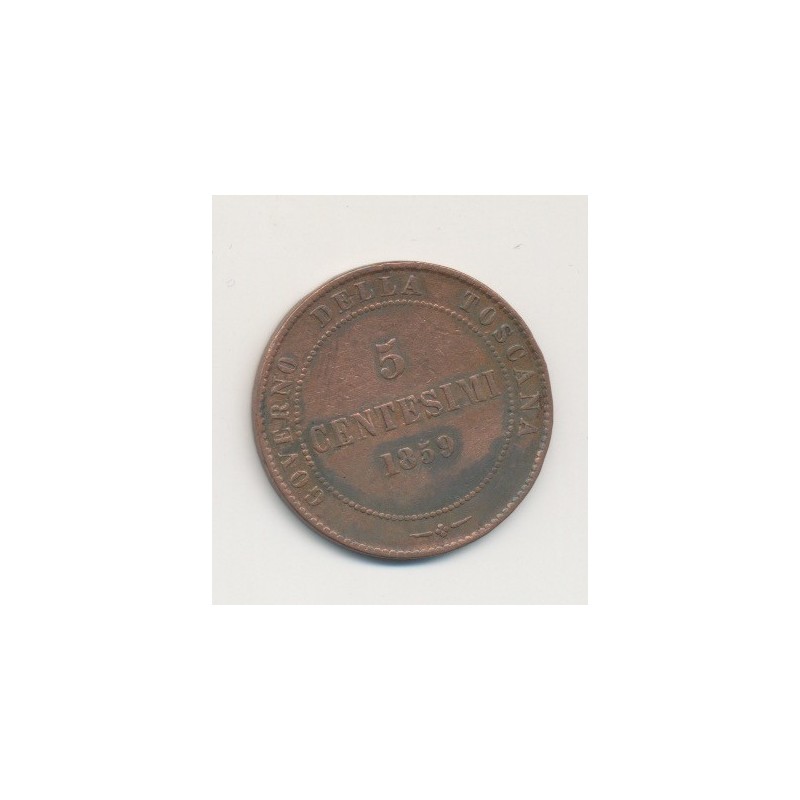 Italie - Toscane - 5 centesimi - 1859