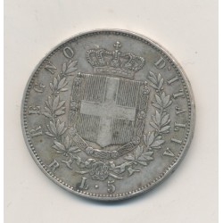 Italie - 5 Lire - 1870 R Rome - Vittorio Emmanuel II 2
