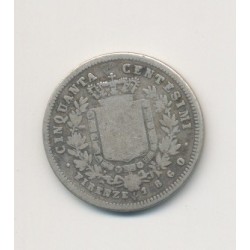 Italie - 50 centesimi - 1860 G 2