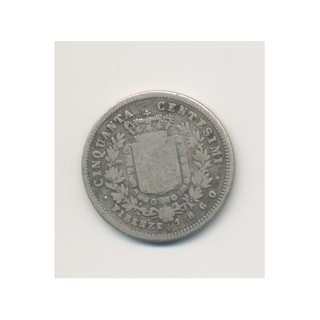 Italie - 50 centesimi - 1860 G