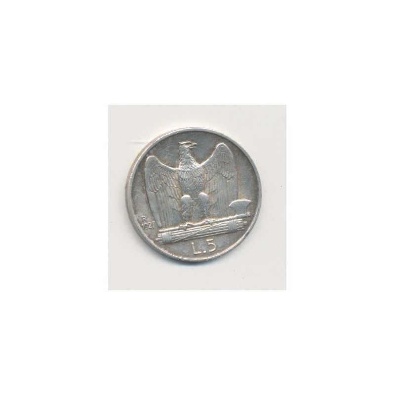 Italie - 5 Lire - 1927 R Rome - Vittorio Emmanuel III