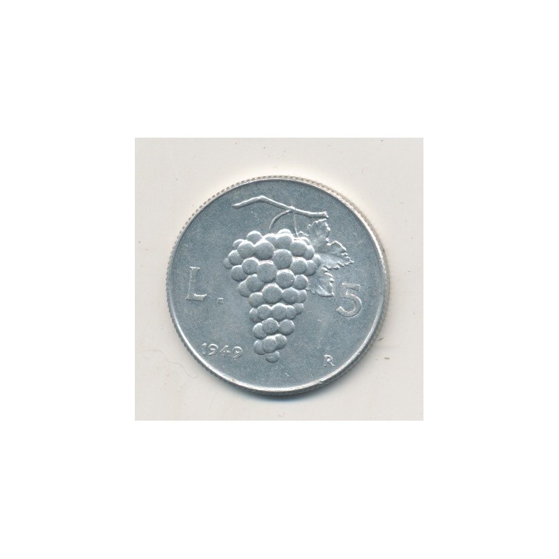 Italie - 5 Lire - 1949 R Rome