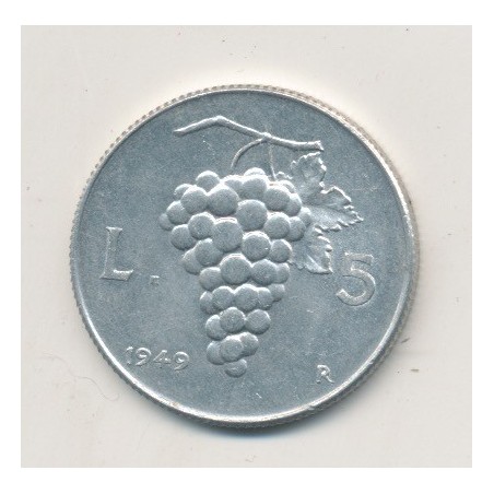 Italie - 5 Lire - 1949 R Rome