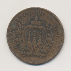 Saint-Marin - 10 centesimi - 1875 2