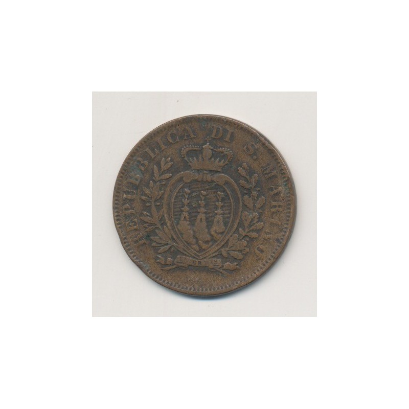 Saint-Marin - 10 centesimi - 1875
