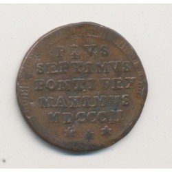 Vatican - 1 Baiocco - 1802 Rome - Pius VII 2