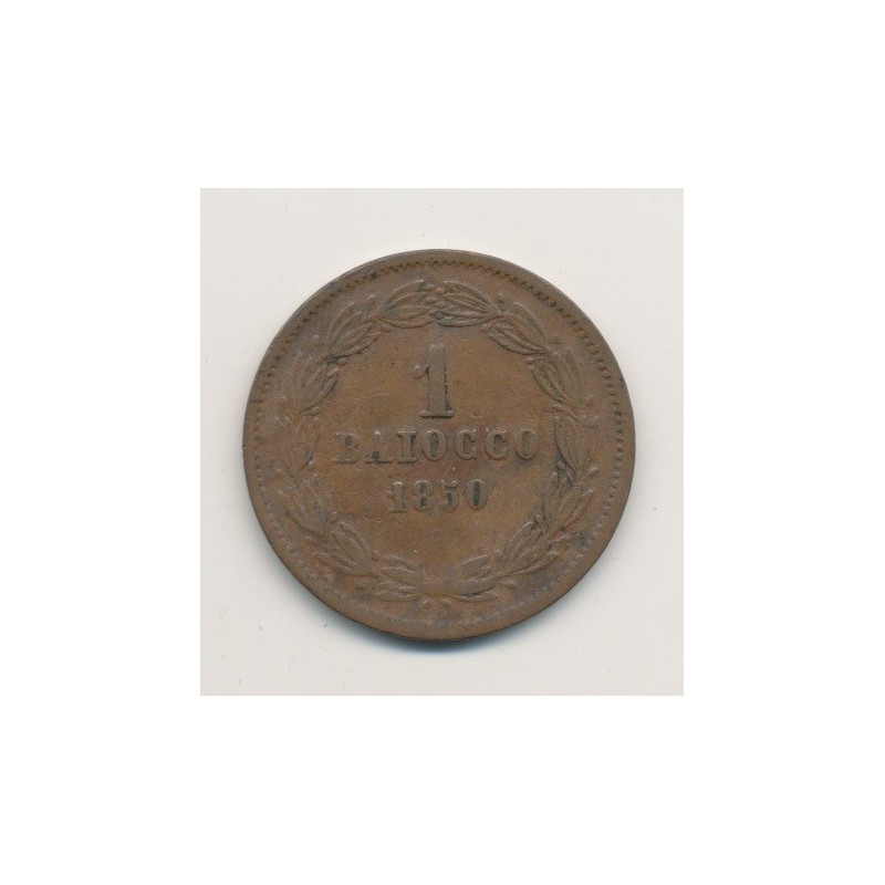 Vatican - 1 Baiocco - 1850