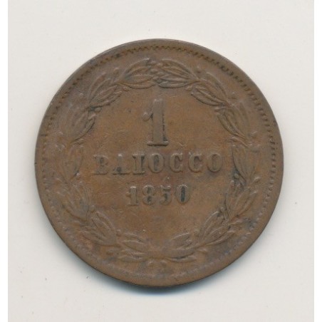 Vatican - 1 Baiocco - 1850