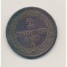 Vatican - 2 Baiocchi - 1853 VIIR - Pius IX