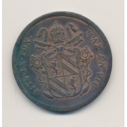 Vatican - 2 Baiocchi - 1853 VIIR - Pius IX 2