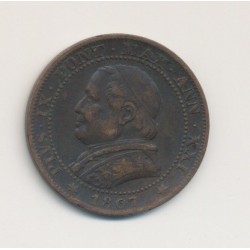 Vatican - 1 Soldo - 1867 XXIR - Pius IX