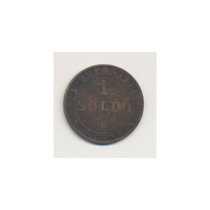 Vatican - 1 Soldo - 1867 XXIR - Pius IX