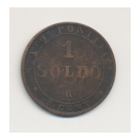 Vatican - 1 Soldo - 1867 XXIR - Pius IX