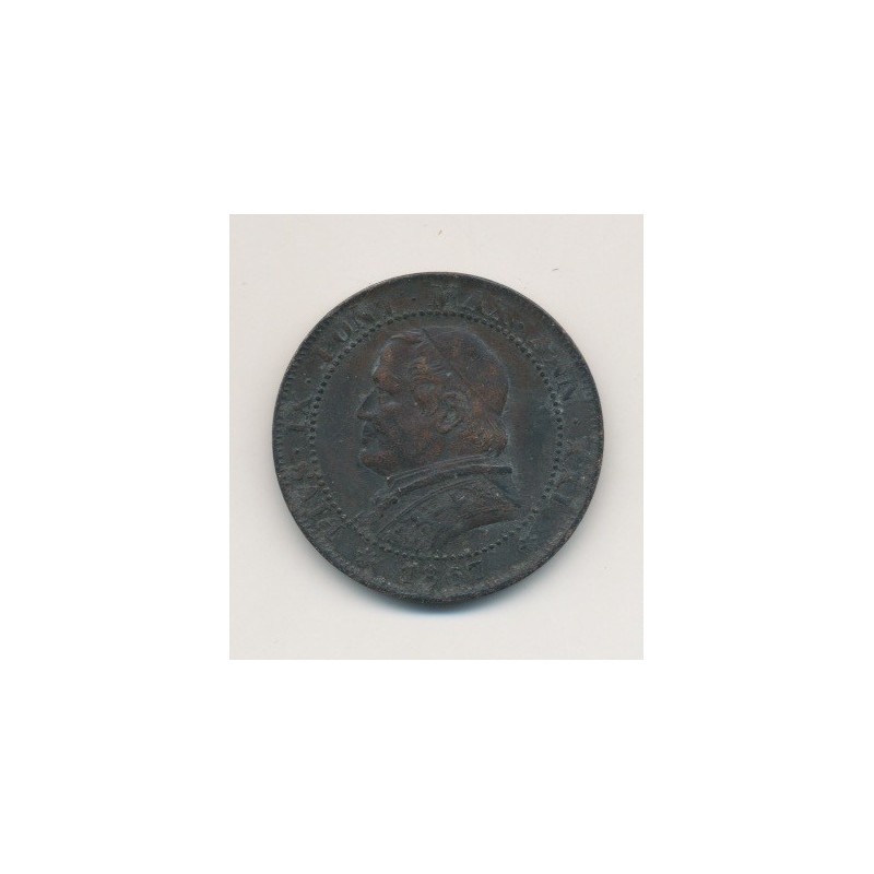 Vatican - 1 Soldo - 1867 XXIR - Pius IX
