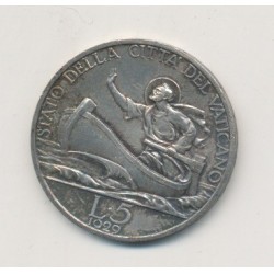 Vatican - 5 Lire - 1929 - Pius XI 2