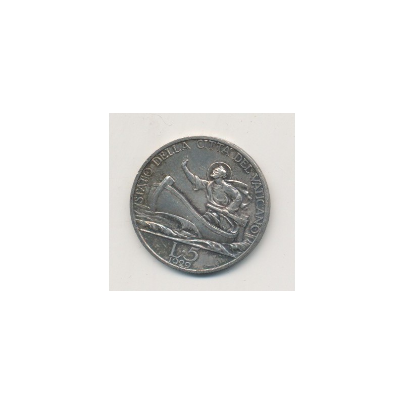 Vatican - 5 Lire - 1929 - Pius XI