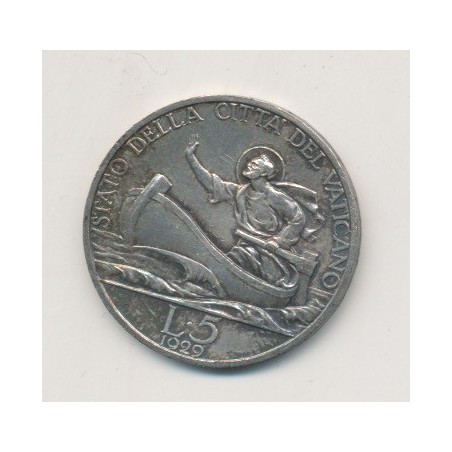 Vatican - 5 Lire - 1929 - Pius XI