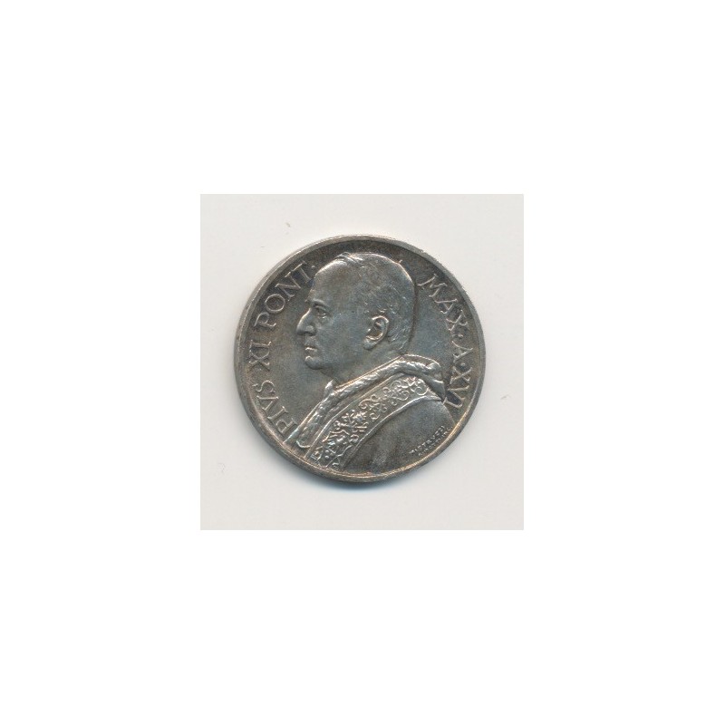 Vatican - 5 Lire - 1937 XVI - Pius XI