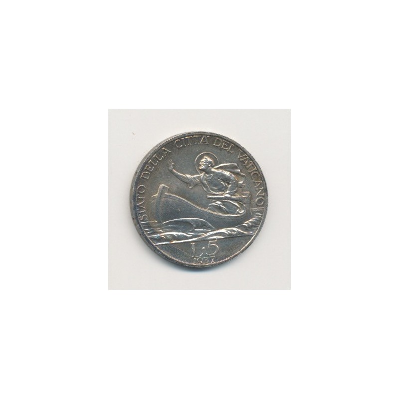Vatican - 5 Lire - 1937 XVI - Pius XI