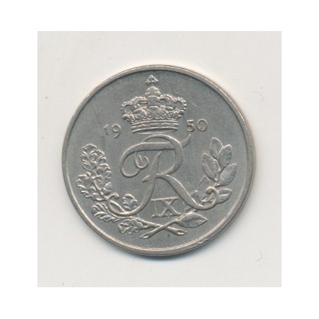 Danemark - 25 Ore - 1950