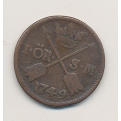 Suède - 1 Ore - 1749