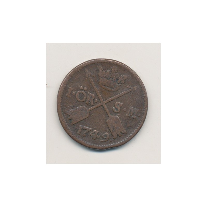Suède - 1 Ore - 1749