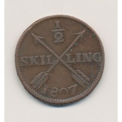 Suède - 1/2 Skilling - 1807