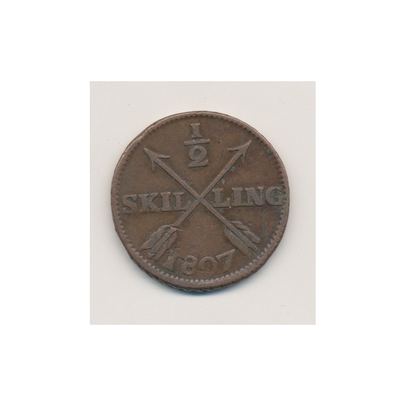 Suède - 1/2 Skilling - 1807