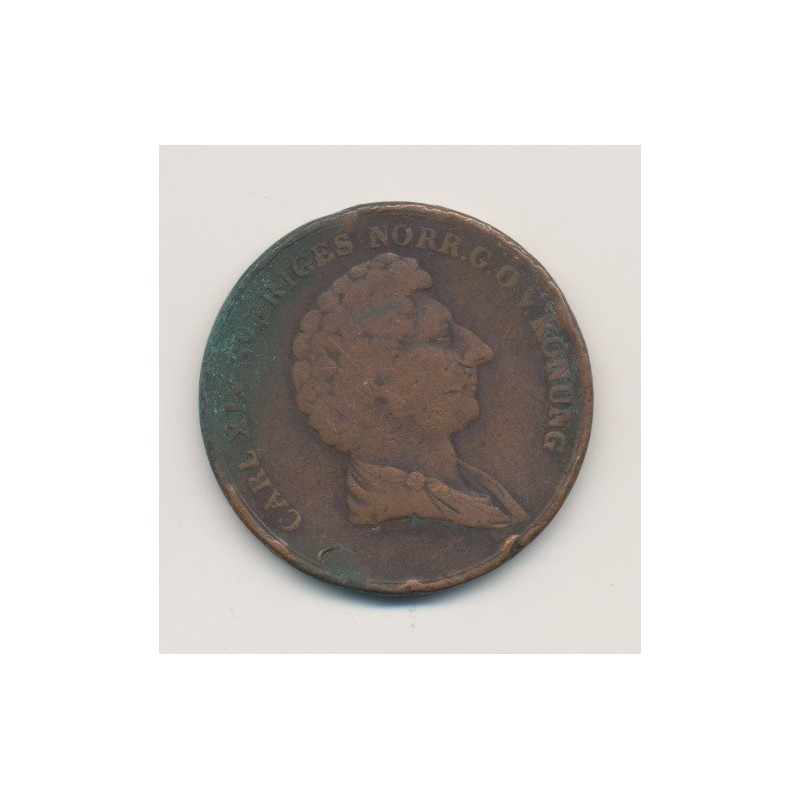 Suède - 2 Skilling - 1837